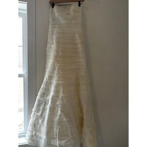 Vintage Vera Wang Wedding Dress A Line Style 26119 Strapless Mermaid Size 8
